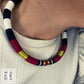 Collana Singola - Cleopatra - Rosso Borgogna Oro/Gold