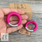 Orecchini Maxi - Fuxia Rosa argento silver