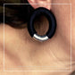 Orecchini Maxi - Nero argento silver