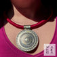 Collana Tribal Maya - Rosso Borgogna