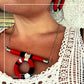 COLLANA TOTEM - ROSSO NERO BIANCO
