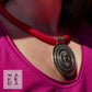 Collana Tribal Maya - Rosso Borgogna