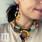 COLLANA ANTHEA  - ARANCIO BLU SALVIA ZAFFERANO