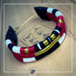 Bracciale Tri Cairo - Borgogna rosso oro gold