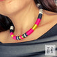 Collana singola - Cleopatra - Fuxia rosa gold oro