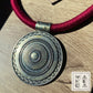 Collana Tribal Maya - Rosso Borgogna