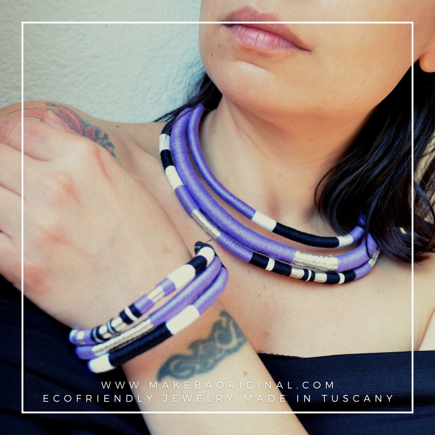 Girocollo Tri Silver - Cairo - Viola Argento Silver