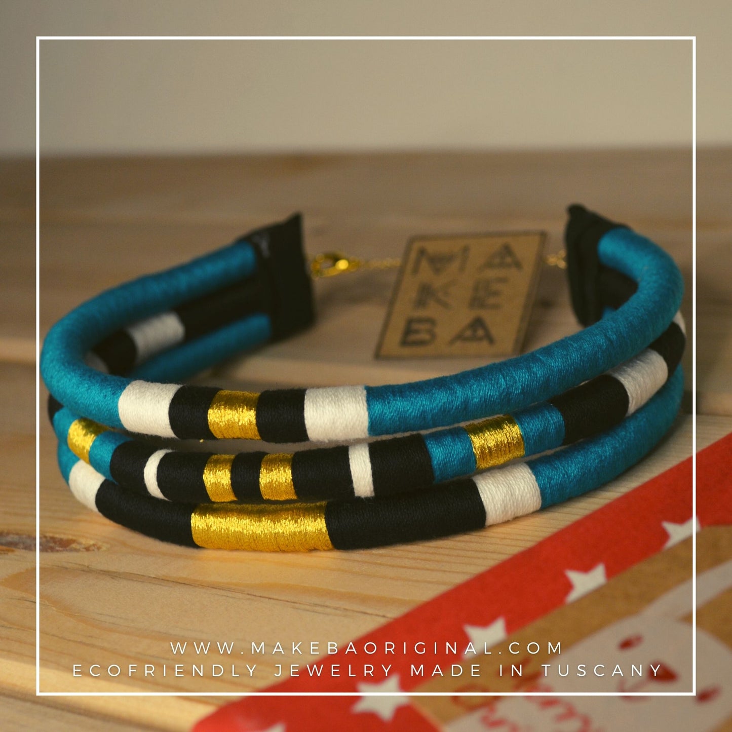Collarino Iconic - Cleopatra - Verde Petrolio Oro Gold