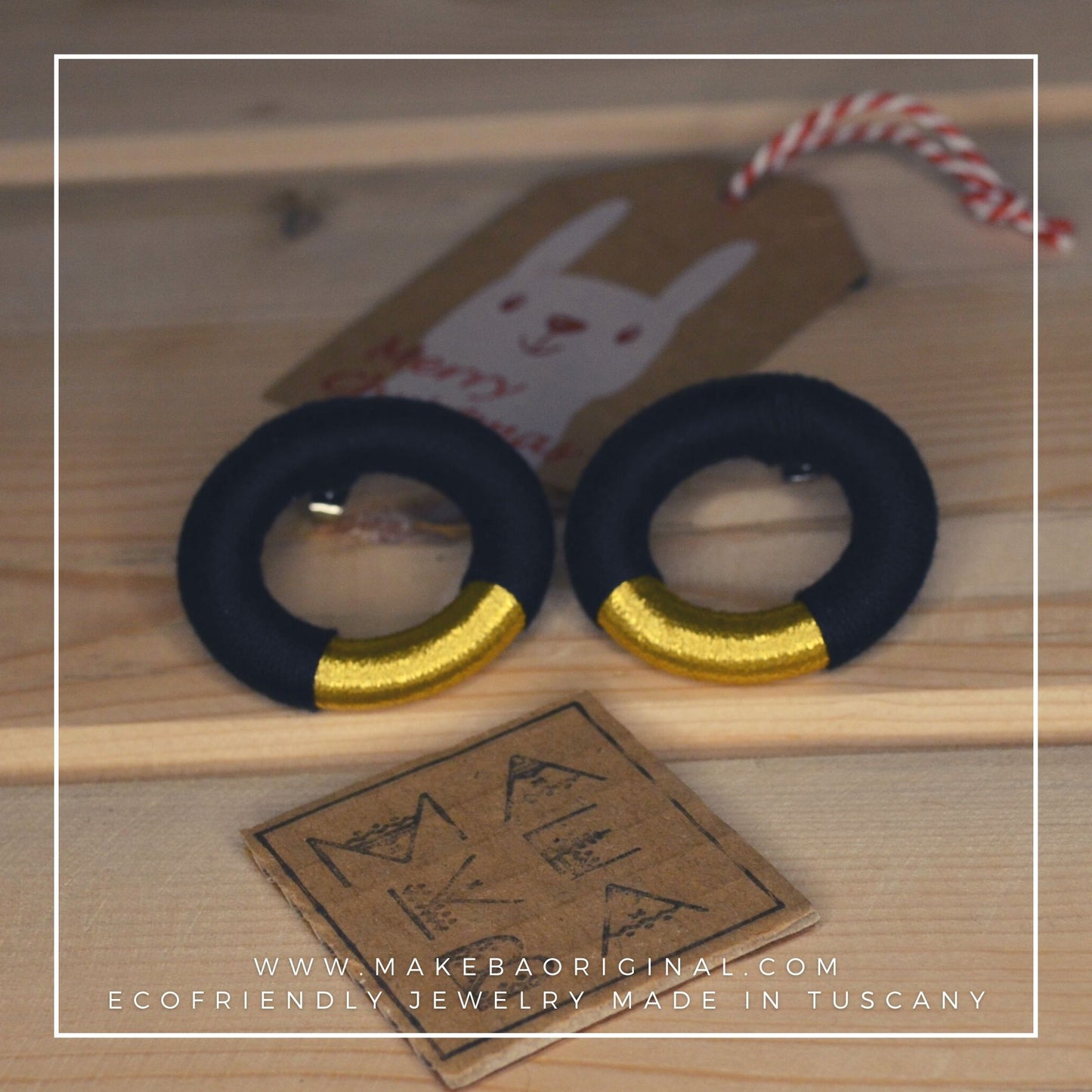 Orecchini Maxi - Nero oro gold