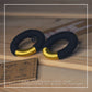Orecchini Maxi - Nero oro gold