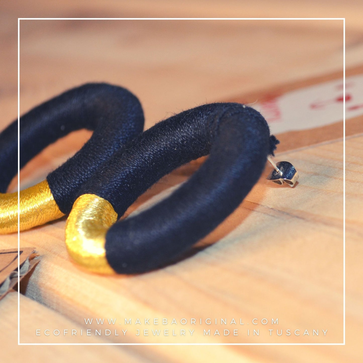 Orecchini Maxi - Nero oro gold