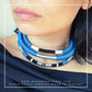 Girocollo Tri - Cairo - Blu Elettrico Argento Silver