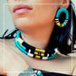 Collarino Iconic - Cleopatra - Verde Petrolio Oro Gold