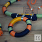 COLLANA ANTHEA  - ARANCIO BLU SALVIA ZAFFERANO