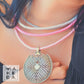 Girocollo Four Tribal - Rosa Grigio