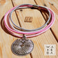 Girocollo Four Tribal - Rosa Grigio