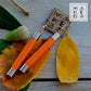 Orecchini Classic - Arancio Silver