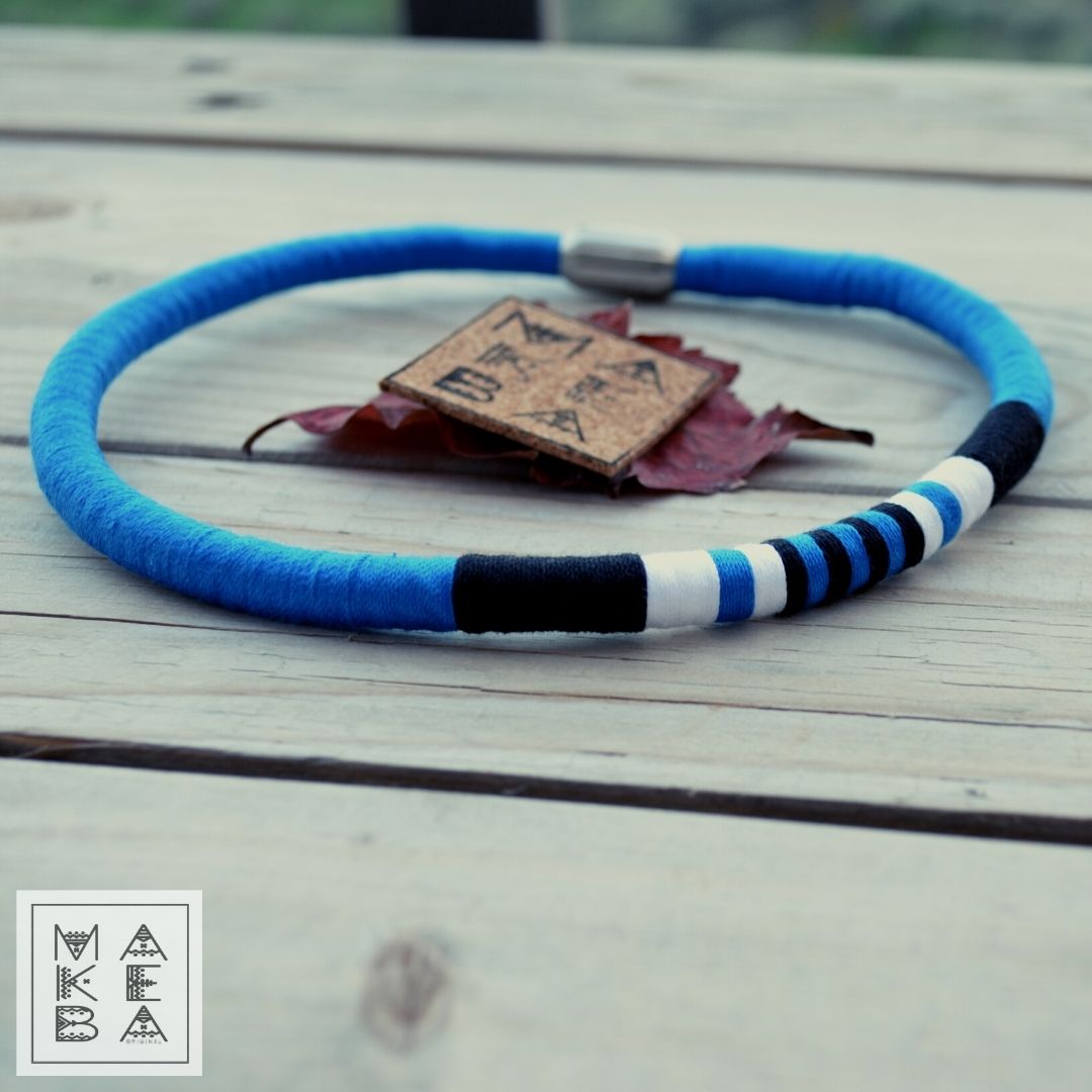Collana Cobra Trap - Blu elettrico