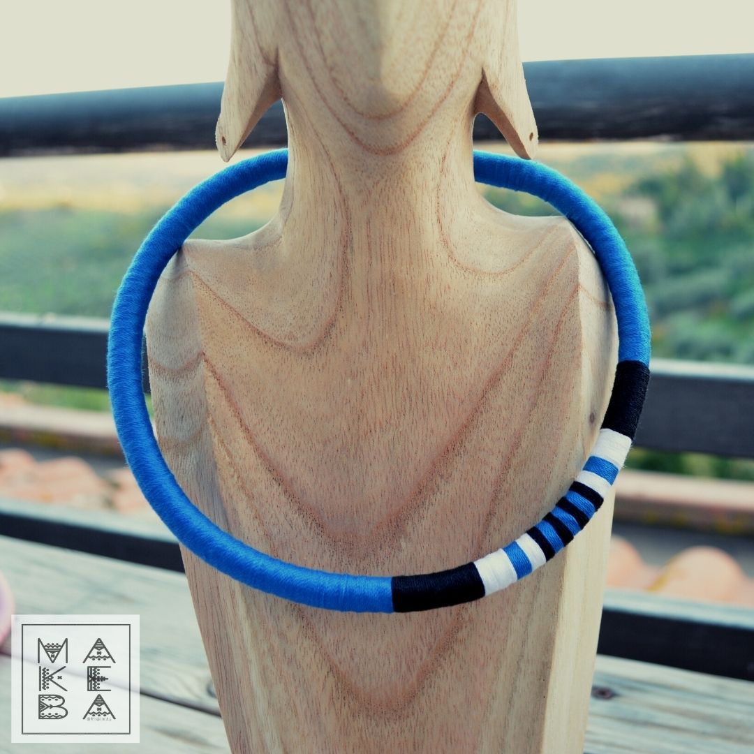 Collana Cobra Trap - Blu elettrico