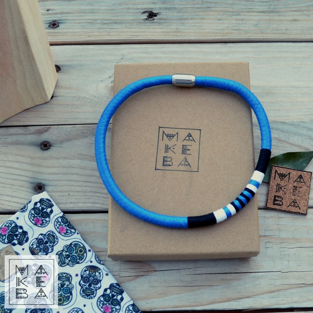 Collana Cobra Trap - Blu elettrico