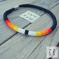 Collana Singola Zoe - Rosso Arancio Giallo